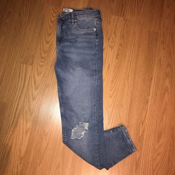 Free people busted knee denim skinny jeans - Picture 5 of 8